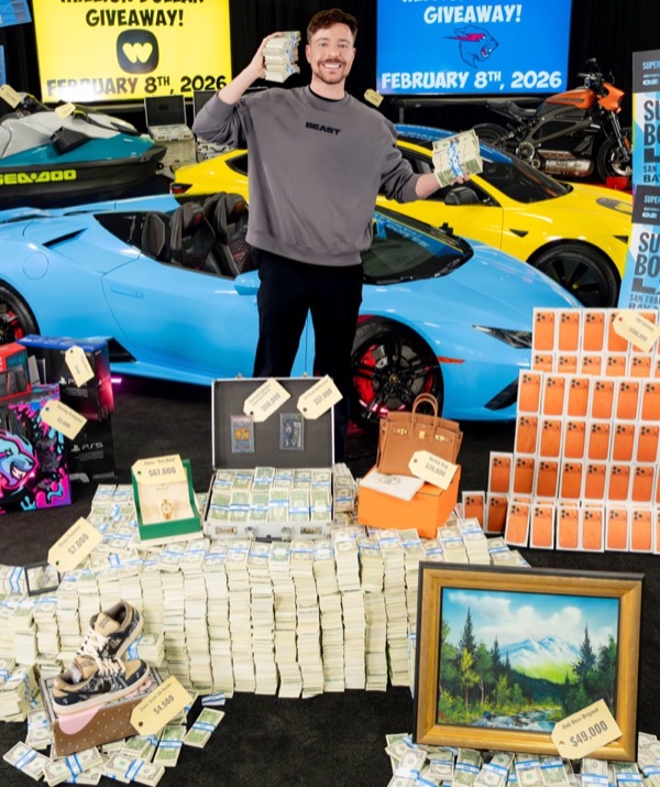 MrBeast on Whatnot: live shopping